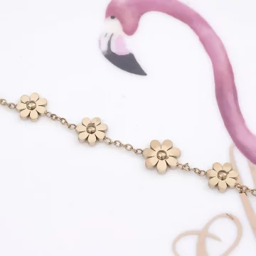 316鋼飾×小雛菊×手鍊×金色.avif