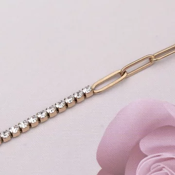 316鋼飾×晶鑽鍊條×手鍊×金色 .avif