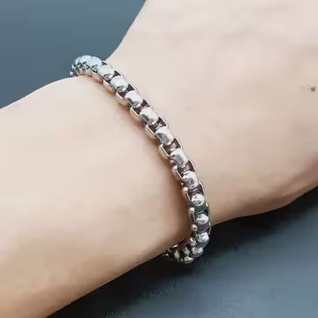 316鋼飾×嘻哈卡扣粗鍊 ×中性手鍊