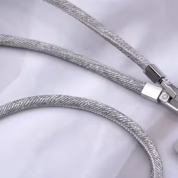 牛仔布繩×手機斜背雙勾掛繩×淺灰