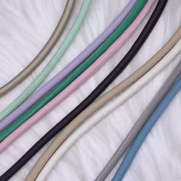 單色簡約皮革×手機斜背雙勾掛繩×灰色