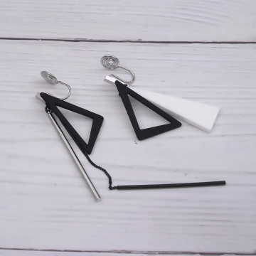 超長三角型不規則長桿×不對稱蚊香盤U型耳夾.avif