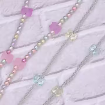 小熊軟糖圓珠×手機斜背雙勾掛繩×繽彩