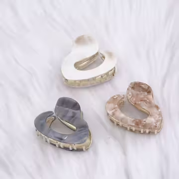 金屬流光×鯊魚夾×灰色