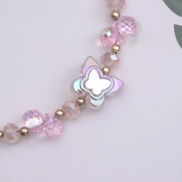 彩蝶水晶串珠×手機腕帶掛繩×紫色.avif