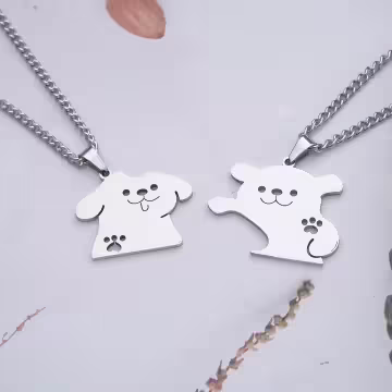 316鋼飾×汪汪我罩的×姐妹閨蜜情侶項鍊組
