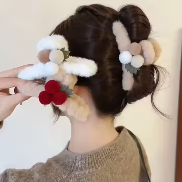 果子毛絨絨×鯊魚夾×共三色