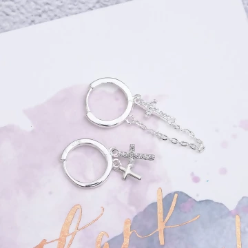 925銀針×十字架流蘇×不對稱耳扣.avif