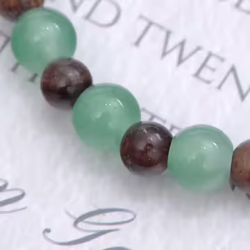 琉璃木珠×固定式串珠手鍊