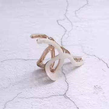 流線壓克力炫彩紋×鯊魚夾