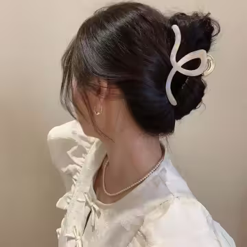 流線壓克力炫彩紋×鯊魚夾