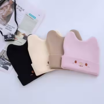 可愛喵喵×毛帽×卡其