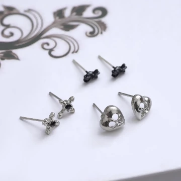 925銀飾×簡約磨砂愛心×鎖骨項鍊 .avif