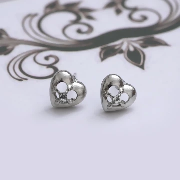 925銀飾×簡約磨砂愛心×鎖骨項鍊 .avif