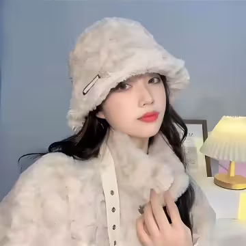 顯瘦百搭漁夫帽×毛帽×米咖