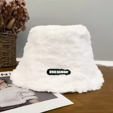 顯瘦百搭漁夫帽×毛帽×米白