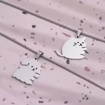 316鋼飾×汪喵一家親×姐妹閨蜜情侶項鍊組