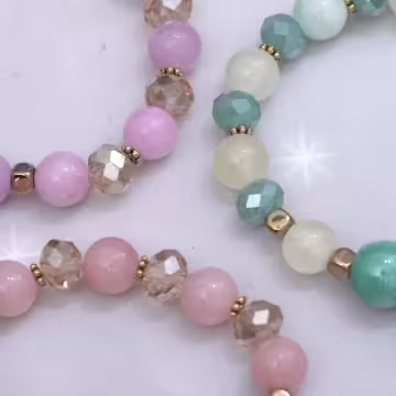 星月歡樂星球×固定式串珠手鍊×共三色