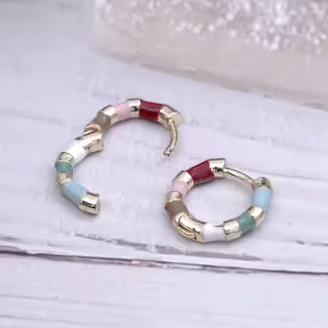 彩色琺瑯滴釉×耳扣