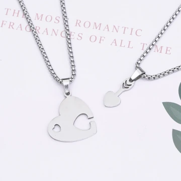 925銀飾×簡約磨砂愛心×鎖骨項鍊 .avif