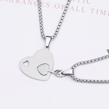 925銀飾×簡約磨砂愛心×鎖骨項鍊 .avif