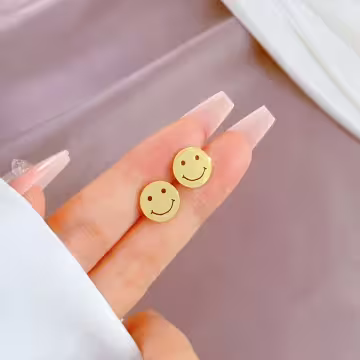 316鋼飾×笑臉迎人×耳釘×共二色