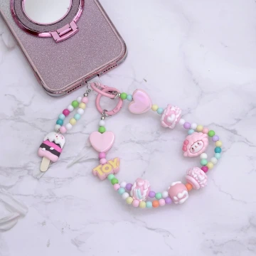 歡樂冰淇淋×手機腕帶掛繩×粉紅.avif