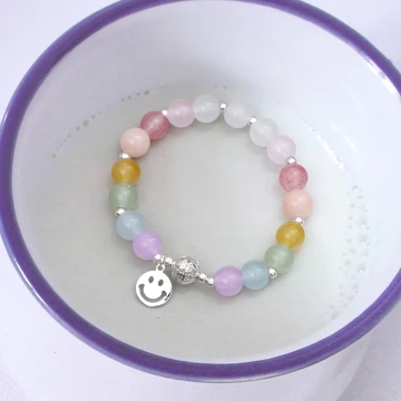 笑臉琉璃多巴氨×固定式串珠手鍊.avif