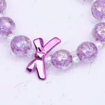 輕奢水晶球蝴蝶結×手機腕帶掛繩×紫色