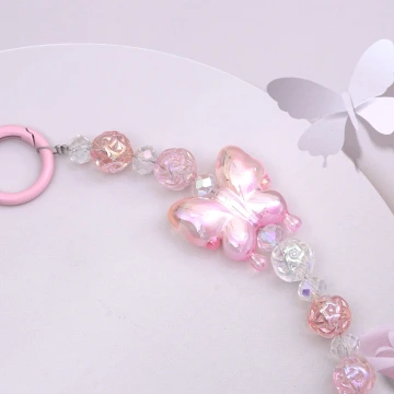 冰透蝴蝶小花×手機腕帶掛繩×粉紅.avif