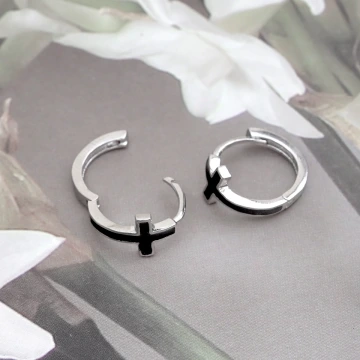 個性黑十字×吊墜耳扣.avif