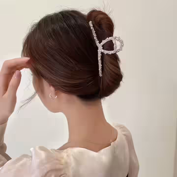 精緻細碎小珍珠×鯊魚夾