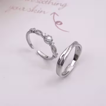 珍珠捧花×情侶對戒