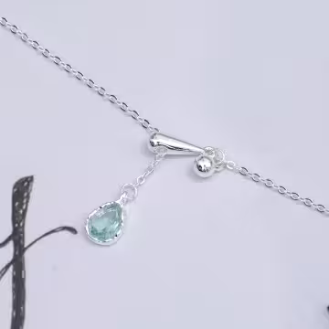 925銀飾×藍眼淚×鎖骨項鍊