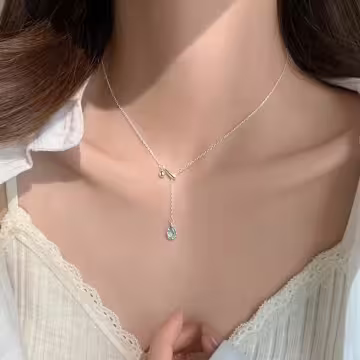 925銀飾×藍眼淚×鎖骨項鍊