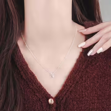 925銀飾&times;心鎖鑰匙&times;鎖骨項鍊