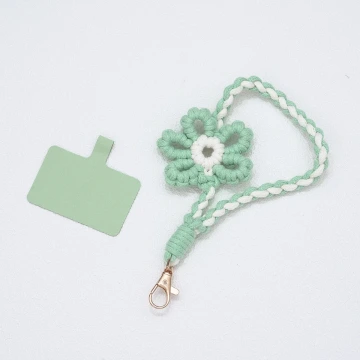 針織小花兒×手機腕帶掛繩×淺綠.avif
