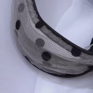 寬版蕾絲網格×髮箍