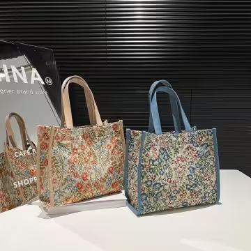 唯美小碎花×小手提袋×藍色