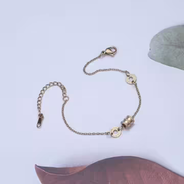 316鋼飾×羅馬數字小蠻腰 ×手鍊×金色