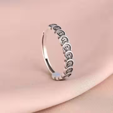 中式×錢多多×文字戒×開口戒指×中性戒
