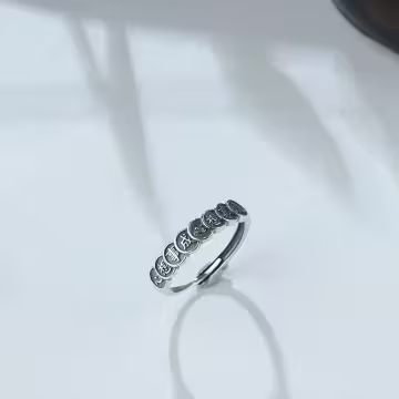 中式×心想事成×文字戒×開口戒指×中性戒