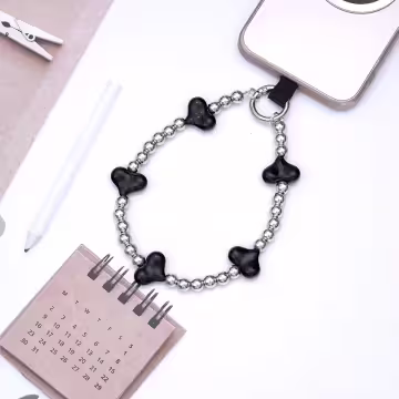 小愛心&times;手機腕帶掛繩&times;黑色