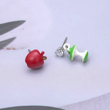 紅玫瑰愛心銀蔥亮面×穿戴式手指甲片×二十四入 .avif