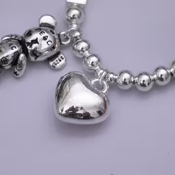 街頭愛心小熊&times;彈性繩手鍊