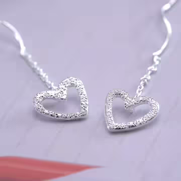 925銀針&times;斑瀾愛心&times;耳線