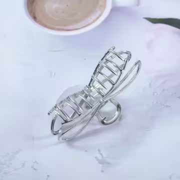 經典蝴蝶結緞帶×鯊魚夾