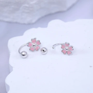 925耳針×粉紅櫻花×轉珠耳環.avif