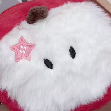 紅蘋果毛絨絨×掛件零錢包
