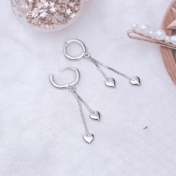 桃心碎珠圓環×吊墜耳環.avif